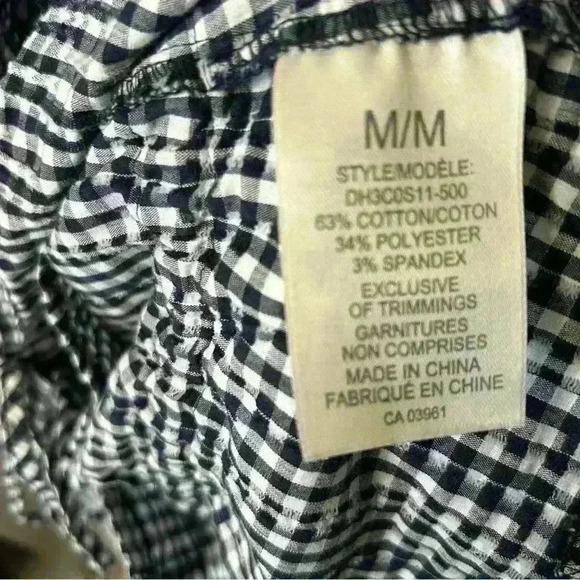 ❤️ Denver Hayes Women's Medium Checkered Button Down Collar Blouse Business Cas - Picture 6 of 10